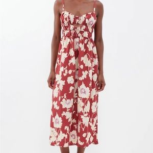 POSSE Hayley floral-print shirted midi dress